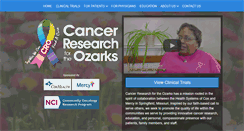 Desktop Screenshot of ozarkscancerresearch.org