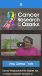 Mobile Screenshot of ozarkscancerresearch.org